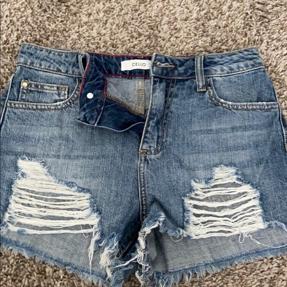 Denim shorts